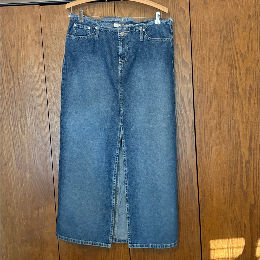 Paris Blues Blue Denim Midi Skirt